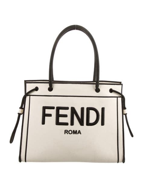 fendi canvas traveling bag|fendi roma canvas tote.